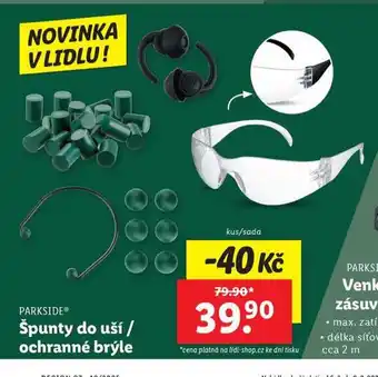 Lidl Ochranné brýle nabídka