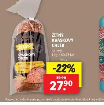 Lidl Žitný kváskový chléb nabídka