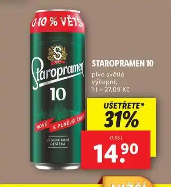 Lidl Pivo staropramen 10 nabídka