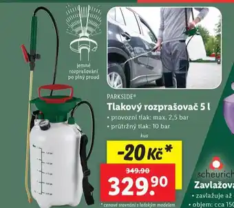 Lidl Tlakový postřikovač 5l nabídka