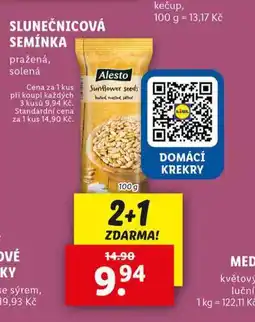 Lidl Slunečnicová semínka nabídka