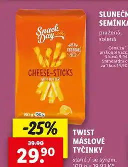 Lidl Twist máslové tyčinky nabídka