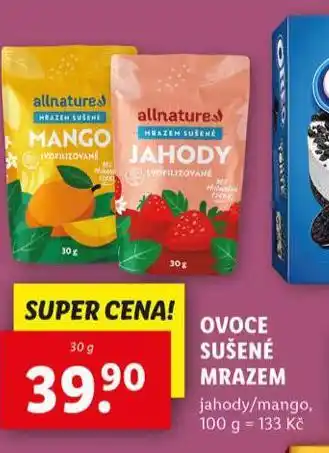 Lidl Ovoce sušené mrazem nabídka