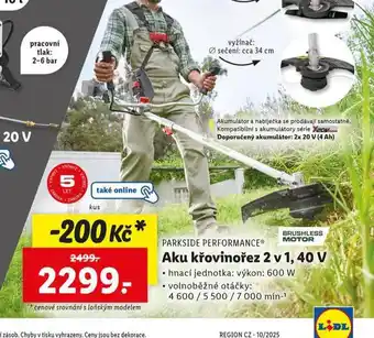 Lidl Aku křovinořez nabídka