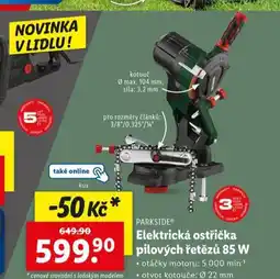 Lidl Elektrická ostřička pilových řetězů 85 w nabídka