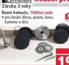 Norma Rezné kotouče, 19dilná sada •pro řezání dřeva, plastu, kovu, kamene a skla nabídka