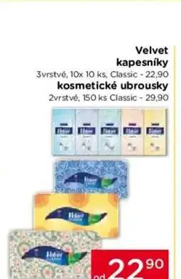 TOP drogerie Velvet kapesníky nabídka