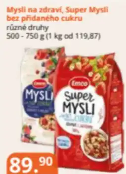 Potraviny CZ Mysli na zdraví, Super Mysli nabídka