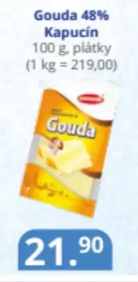 Potraviny CZ Gouda 48% Kapucín nabídka