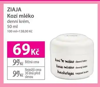 Hebe ZIAJA Kozí mléko denní krém nabídka