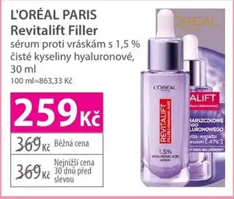 Hebe L'ORÉAL PARIS Revitalift Filler nabídka