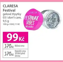 Hebe CLARESA Festival gelové třpytky nabídka