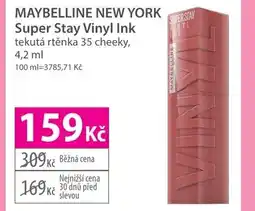 Hebe MAYBELLINE NEW YORK Super Stay Vinyl Ink nabídka