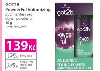 Hebe GOT2B Powderful Volumizing nabídka