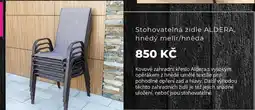 Kondela Stohovatelná židle ALDERA, hnědý melír/hnědá nabídka