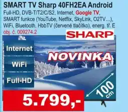 Elektro Spáčil SMART TV Sharp 40FH2EA Android nabídka