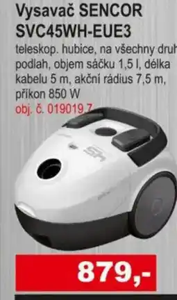 Elektro Spáčil Vysavač SENCOR SVC45WH-EUE3 nabídka