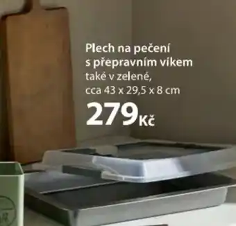 NKD Plech na pečení s přepravním víkem také v zelené, nabídka