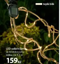 NKD LED solární lano nabídka