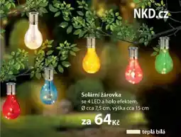 NKD Solární žárovka nabídka