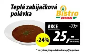 ZEMAN Teplá zabijačková polévka nabídka