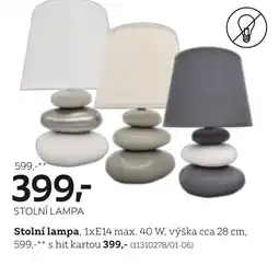 XXXLutz Stolní lampa nabídka