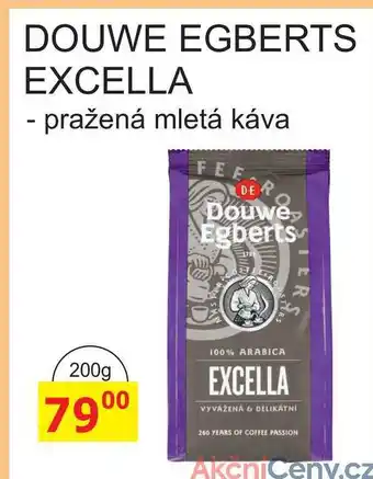 BENE Nápoje DOUWE EGBERTS EXCELLA - pražená mletá káva 200g nabídka