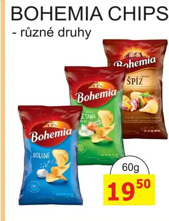 BENE Nápoje Bohemia Chips 60g, různé druhy nabídka