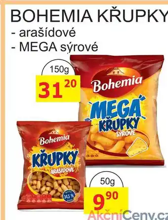 BENE Nápoje BOHEMIA KŘUPKY - arašídové - 150g nabídka