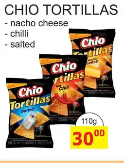 BENE Nápoje Chio Tortillas Kukuřičný snack 110g, vybrané druhy nabídka