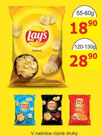 BENE Nápoje Lay's Salted 55-60g nabídka