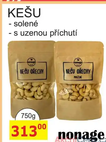 BENE Nápoje KEŠU - solené - s uzenou příchutí 750g nabídka