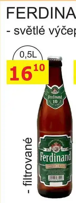 BENE Nápoje Ferdinand Výčepní světlé pivo 0,5l nabídka