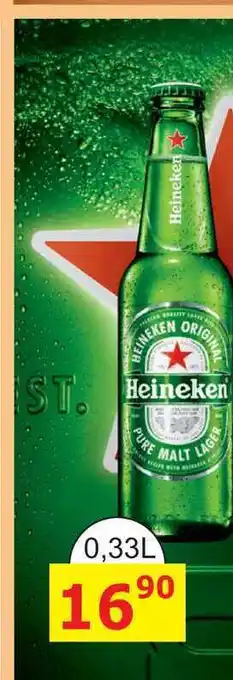 BENE Nápoje Heineken 0,33l nabídka