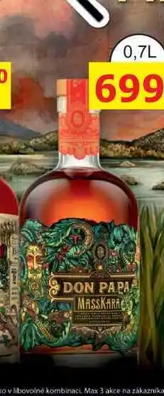 BENE Nápoje Don Papa Masskara 0,7l 40% nabídka