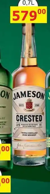 BENE Nápoje Jameson Crested 0,7l 40% nabídka