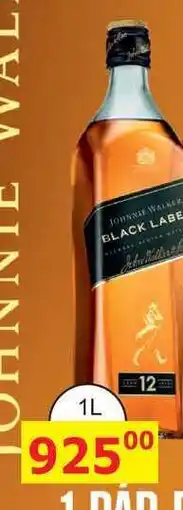 BENE Nápoje Johnnie Walker Black label 12ti letá skotská whisky 1L nabídka