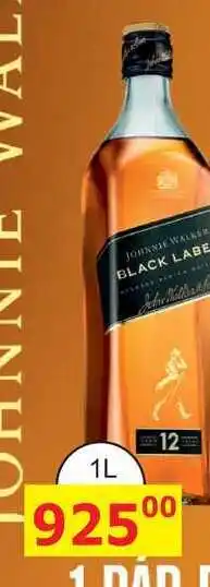 BENE Nápoje Johnnie Walker Black label 12ti letá skotská whisky 1L nabídka