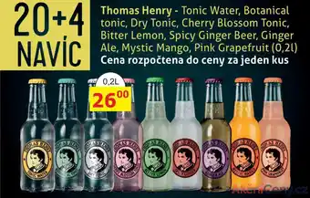 BENE Nápoje Thomas Henry - Tonic Water 0,2l nabídka