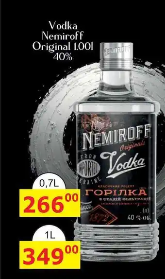 BENE Nápoje Vodka Nemiroff Original 0,7l nabídka