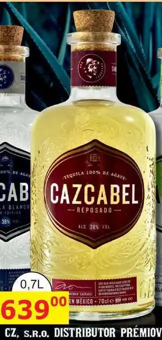 BENE Nápoje CAZCABEL REPOSADO- ALC 38% VOL 0,7L nabídka