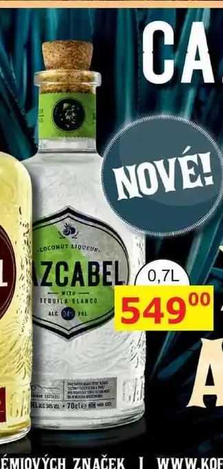 BENE Nápoje CAZCABEL coconut liqueur with tequila 0,7l nabídka