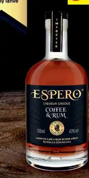 BENE Nápoje ESPERO LIQUEUR CREOLE COFFEE & RUM 700ml 40%vol nabídka