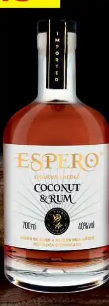 BENE Nápoje SPERO COCONUT & RUM 40% vol 700ml nabídka