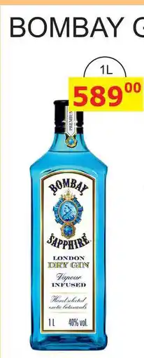 BENE Nápoje BOMBAY SAPPHIRE LONDON DRY GIN 40% vol. 1l nabídka