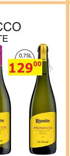 BENE Nápoje Riunite PROSECCO TREVISO 0,75l nabídka