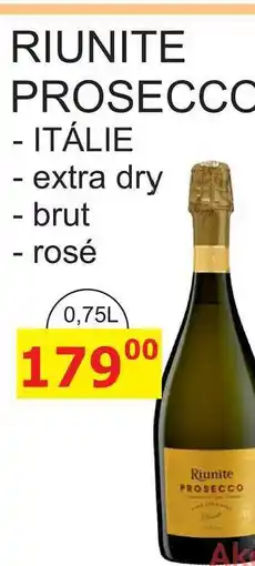 BENE Nápoje RIUNITE PROSECCO 0,75L nabídka