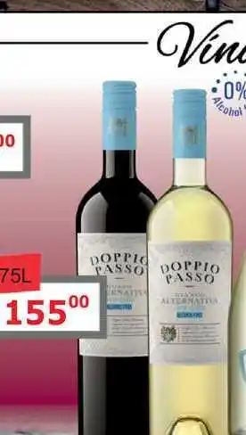 BENE Nápoje DOPPIO Passo 0,75l bílé víno 0% nabídka