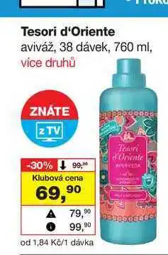 Barvy a laky drogerie Tesori d'Oriente aviváž, 38 dávek, 760 ml nabídka