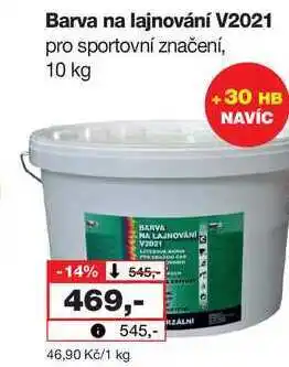 Barvy a laky drogerie Barva na lajnování V2021 pro sportovní značení, 10 kg nabídka